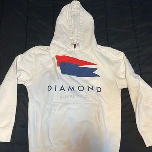 Diamond Supply Co white hoodie